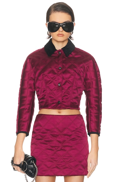 Cropped Quilted Jacket