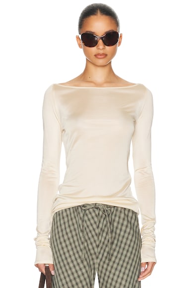 Slinky Jersey Off The Shoulder Top, image 2 of 2