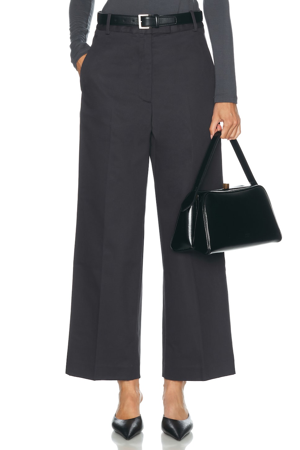 RENGGLI Cotton Sateen Relaxed Trouser