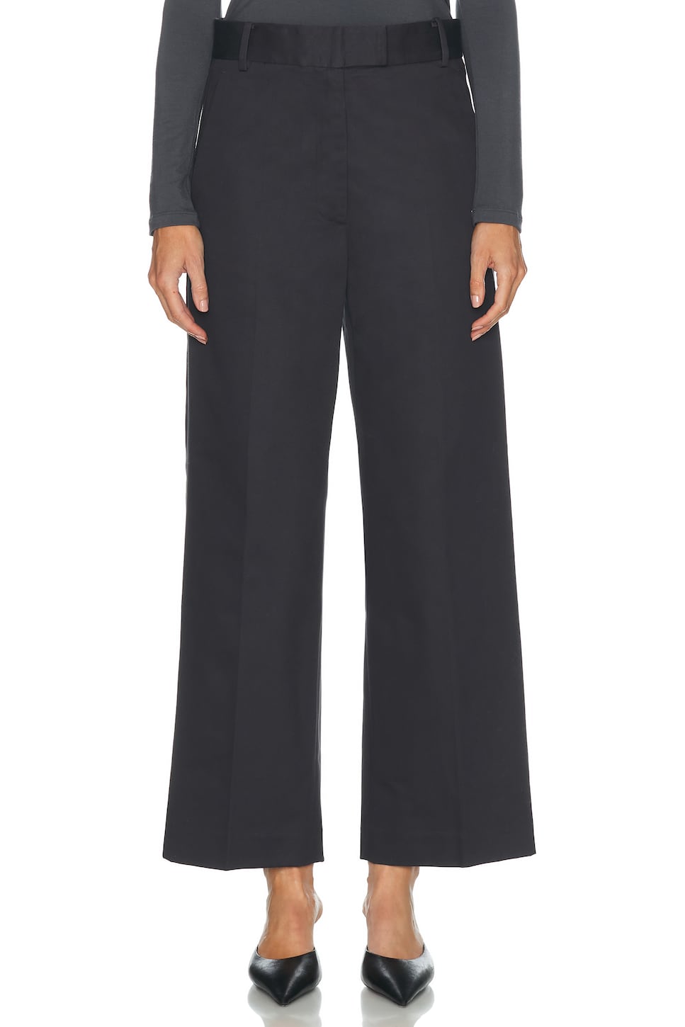 RENGGLI Cotton Sateen Relaxed Trouser