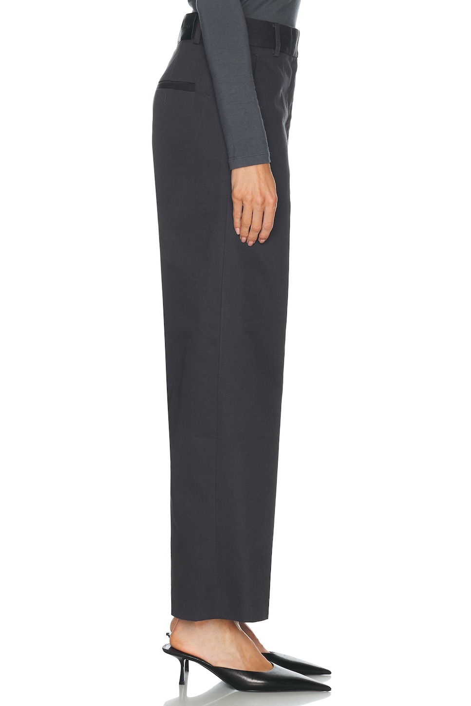 RENGGLI Cotton Sateen Relaxed Trouser