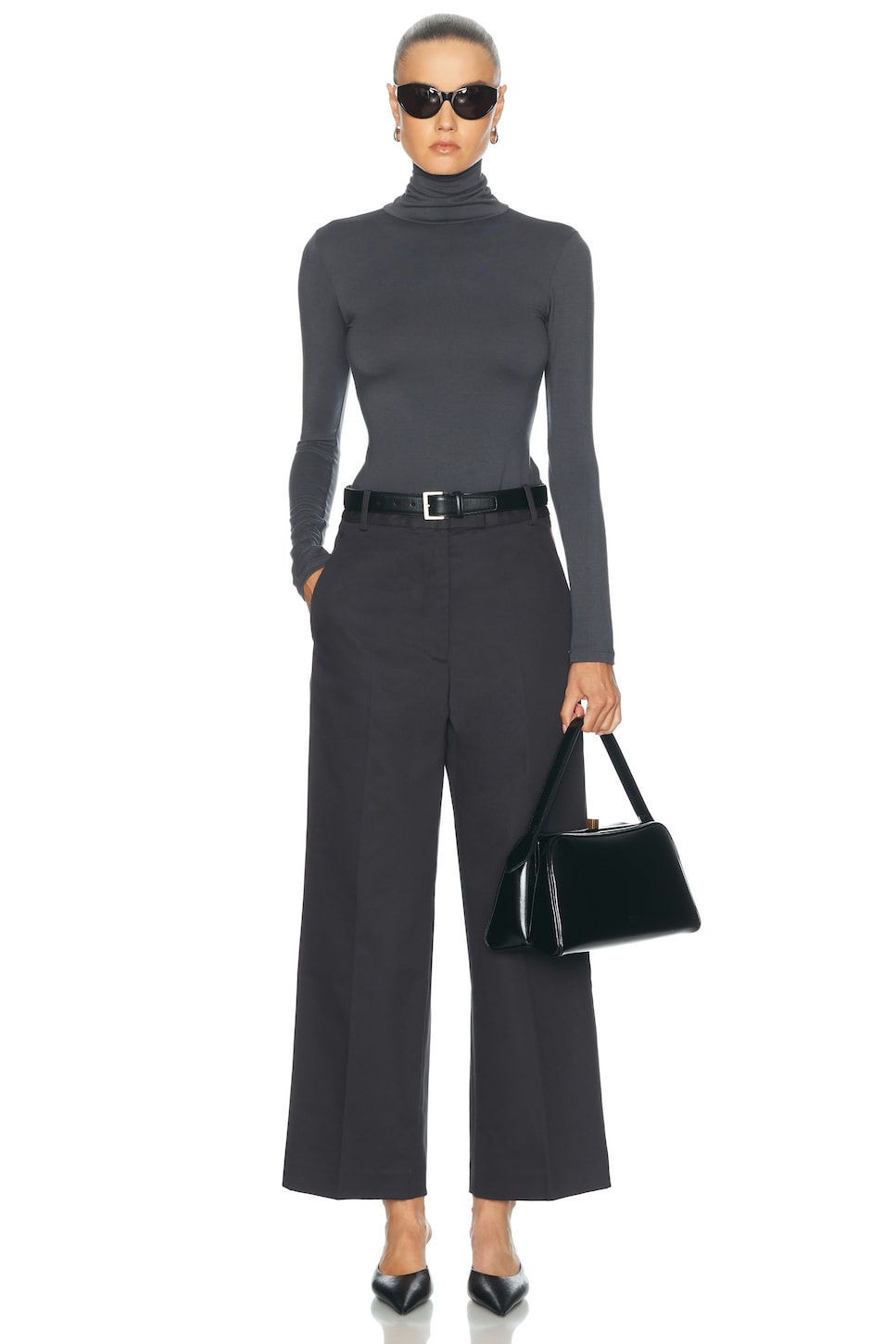 RENGGLI Cotton Sateen Relaxed Trouser