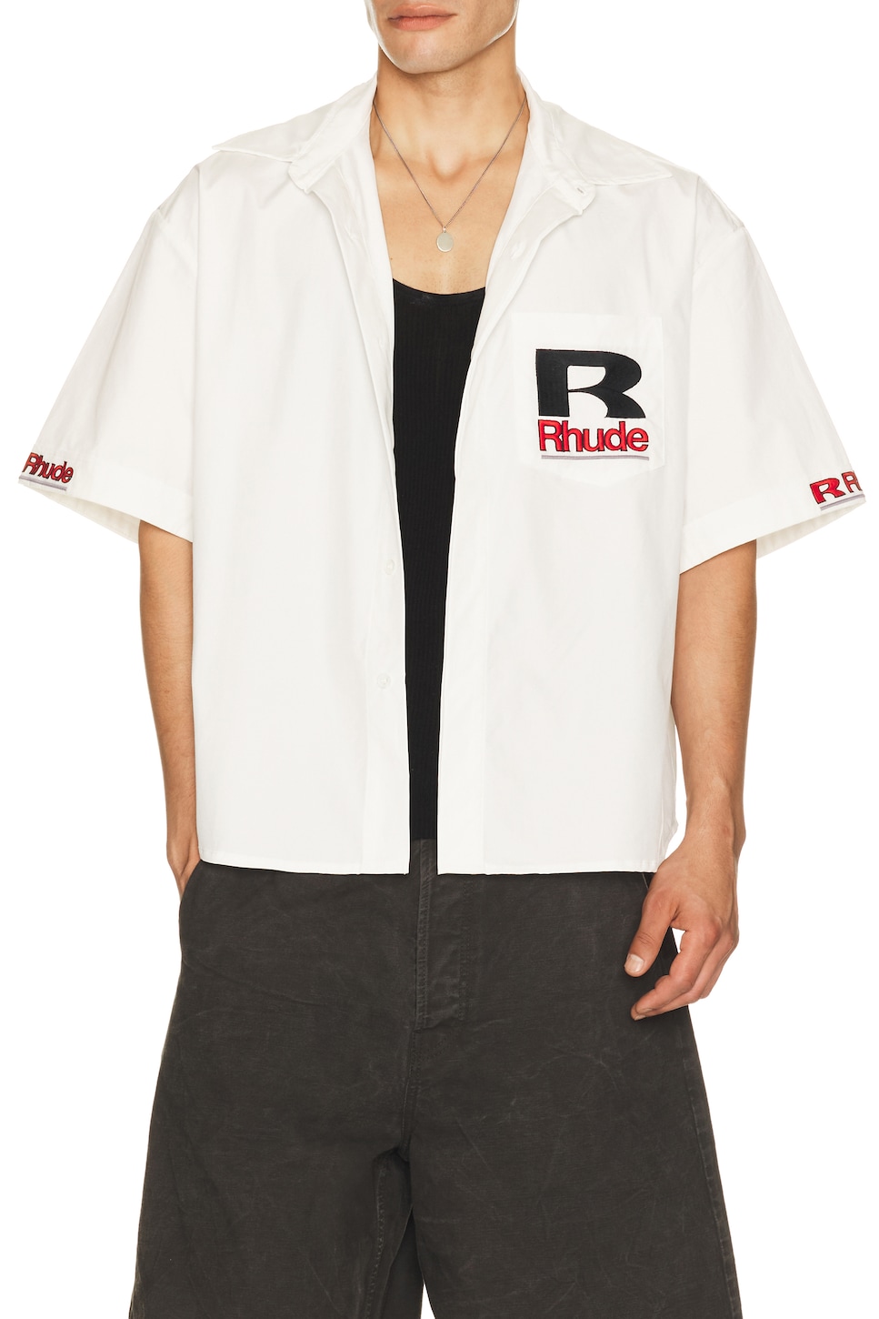 Rhude 페트롤 오버사이즈 메카닉 셔츠