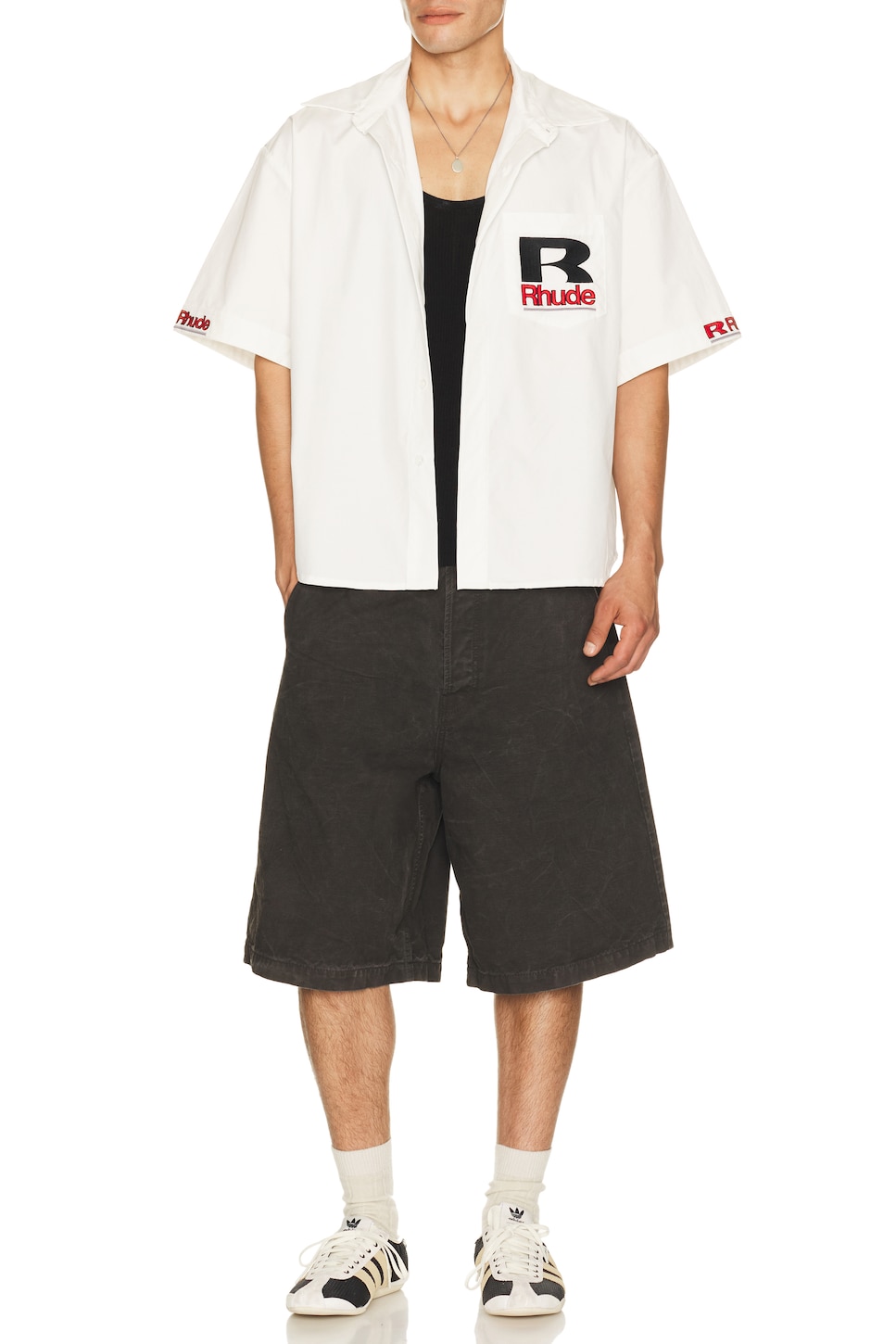 Rhude 페트롤 오버사이즈 메카닉 셔츠