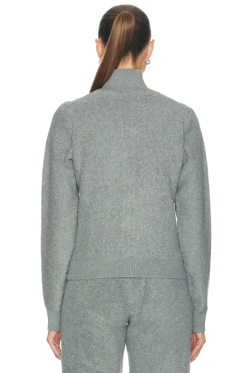 Skims Sherpa Knit Zip Up Jacket