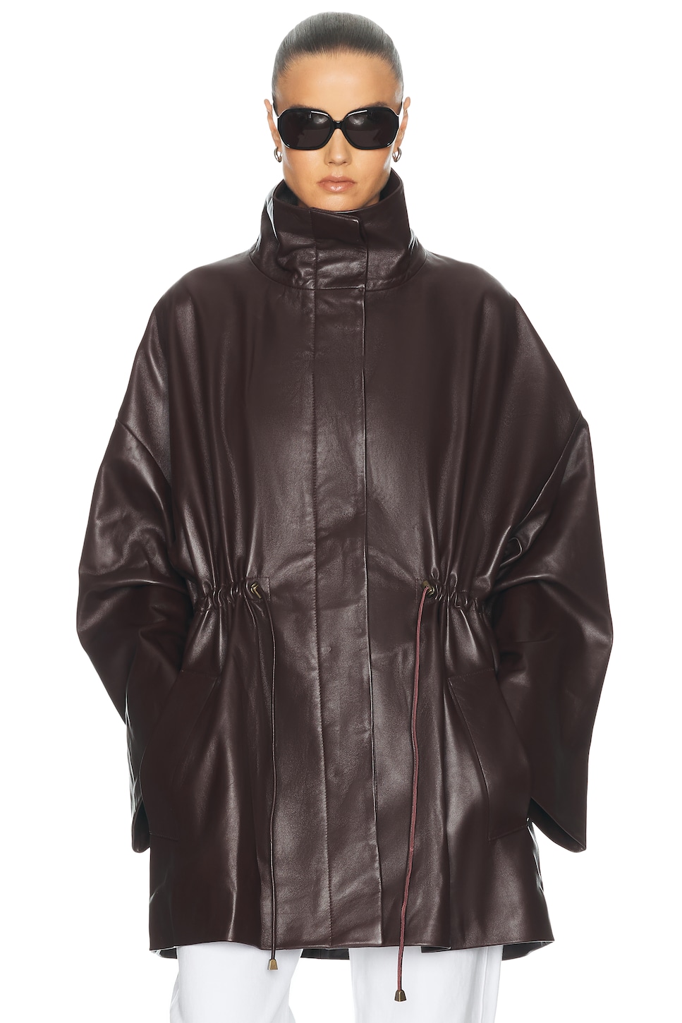 TOVE Erna Leather Coat