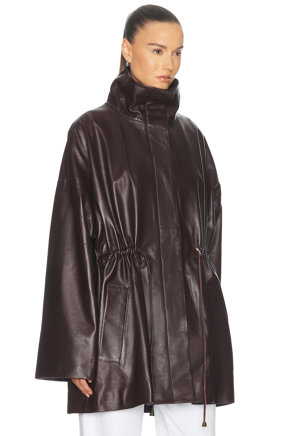 TOVE Erna Leather Coat