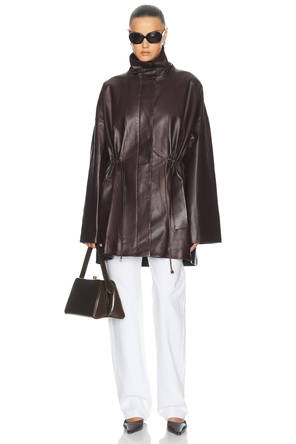 TOVE Erna Leather Coat
